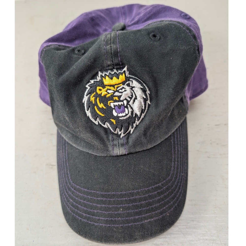47 Twins Old Dominion University Monarchs Hat Black Purple Adjustable Lion Logo